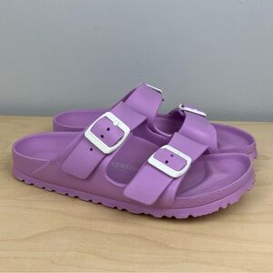 Birkenstock Women’s Size 36 / 5.0 Arizona EVA Purple Slide Sandals 2 Strap